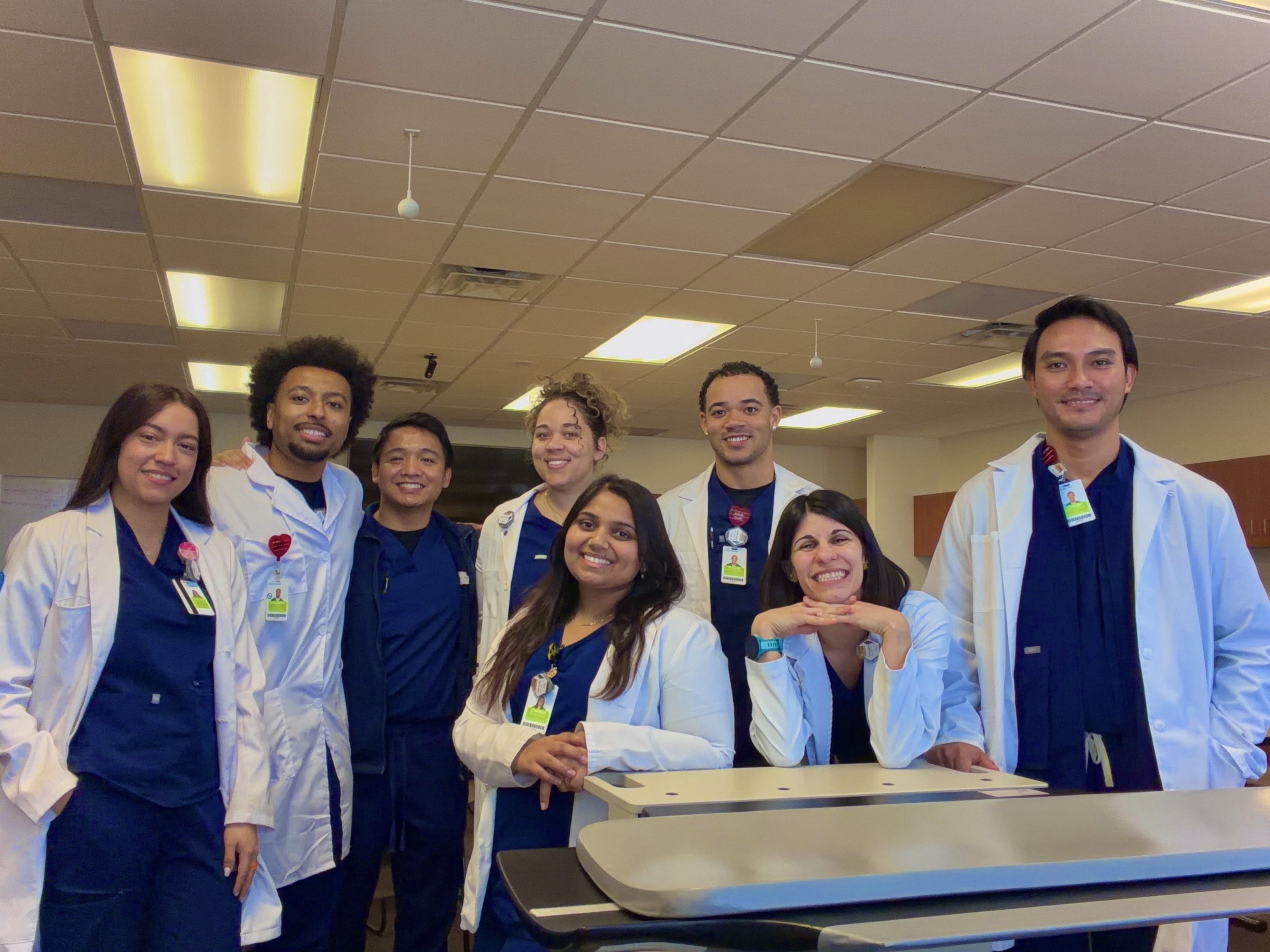 nuclear medicine students smiling in classroom