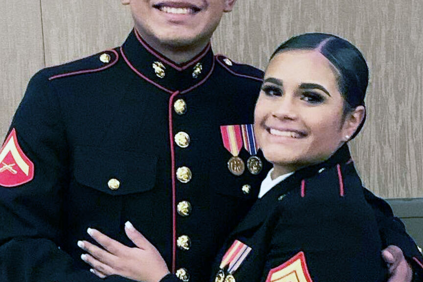 Valerie Lara and her husband