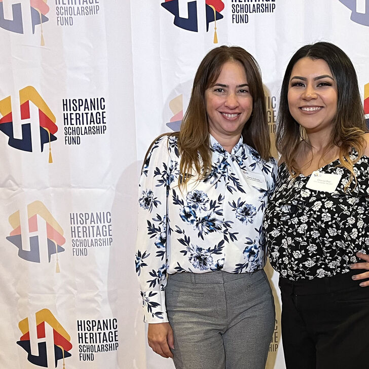 Maria Salcedo and Chantal Diaz receive Hispanic Heritage Scholarships